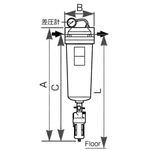 OMF-400C ミクロミストフィルター 1台 オリオン機械 【通販モノタロウ】