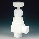 NR1208-001 PTFE ダイアフラムバルブメスアングル型 RC1/4 フロンケミカル