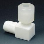 NR1222-002 PTFE ハーフユニオンエルボーコネクター SL-1/4-6 フロンケミカル
