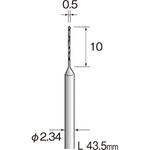 ミニモ ハイスピードスチールトドリル Φ0．6 ミニター