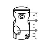PJ-203 パイジョンパーツ PJシリーズ 右45° 三好キカイ(三好パイジョン)