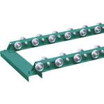 MWF38C-0524 千鳥型スチールホイールコンベヤ 径38XT12XD6 三鈴工機