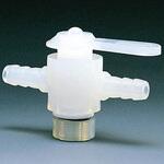 NR1402-002 PTFE PFA二方バルブホース口タイプ 8Φ フロンケミカル