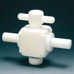 NR0027-004 PTFE PTFE二方バルブ枝タイプ 12Φ フロンケミカル