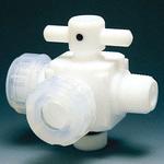 NR0024-003 PTFE 三方バルブ装置用 10Φ フロンケミカル