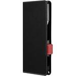 LN-24WQ2BLP2BK AQUOS R9 pro 薄型・軽量PUレザー手帳ケース 「Twoal W」 ブラック スタンド機能 LEPLUS NEXT