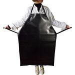 12451-1 防水防油エプロン 黒 セーフラン安全用品