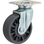 低始動・高耐久キャスター 旋回金具付 エラストマー イノアック