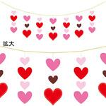 TC7-2084R バレンタインハートカーテン アルファ(販促)