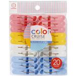 3600 color CRUISE ランドリーピンチ20個入 小久保工業所