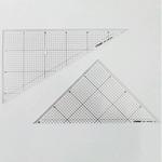 方眼三角定規 クラウン(事務用品)