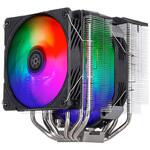 SST-HYD140-ARGB SilverStone クーラー Hydrogon D140 ARGB 6本の銅製ヒートパイプとデュアルARGBファン装備高性能デュアルタワー SST-HYD140-ARGB SILVER STONE(シルバーストーン)