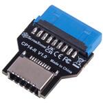 SST-CP14-R SilverStone ストレートアングル USB3.0内蔵(19ピン)ヘッダー USB3.1/3.2 Type-C SST-CP14-R SILVER STONE(シルバーストーン)