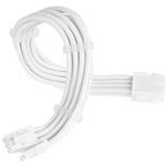 SST-PP07E-PCI8W-V2 SILVERSTONE PSU延長ケーブル 超柔軟 1 x PCIe 8pin (6+2) 白 SST-PP07E-PCI8W-V2 SILVER STONE(シルバーストーン)