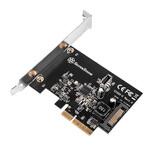 SST-ECU02-E SilverStone USB 3.2 Gen 2内側20ピンKey-Aコネクタ付きPCI Expressカード SST-ECU02-E SILVER STONE(シルバーストーン)