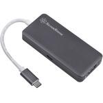 SST-EP14C SilverStone USB変換アクセサリ-Mac OS & Windows 対応Type-C→Type-Ax3/HDMI/Type-Cx1 SST-EP14C SILVER STONE(シルバーストーン)