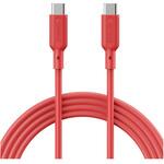 APC-V1010SCC-U2-RD USB2.0 Type-C to C ケーブル(100W出力/480Mbps/1.0m)レッド アドテック
