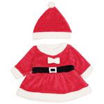 サンタ ワンピース 帽子 女の子 クリスマスコスチューム 80cm 90cm Rok(アールオーケー)
