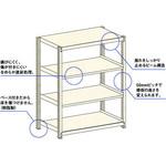 軽中量ラック 200kg 単体 高さ2400mm