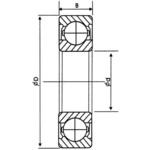 - ミニチュアベアリング 両側鋼板シールド形 モノタロウ 08249281