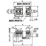 スクリューレス端子台 中継用 ML-1700-B サトーパーツ