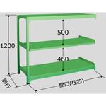 中軽量棚 ML型連結250kg サカエ