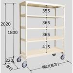 中量キャスターラック 40支柱タイプ WMKSタイプ 扶桑金属工業