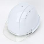 ひさし透明ヘルメット 通気孔付き(穴あき)タイプ (衝撃吸収ライナー付き) 東洋物産工業(旧トーヨーセフティー)