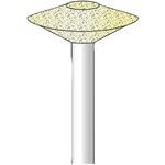 軸付フェルトバフ (ハード) 平型 永興電機工業
