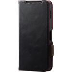 AQUOS sense9 SH-53E ケース レザー 手帳型 マグネット フラップ 衝撃吸収 ストラップホール付 エレコム