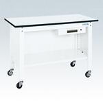 一人用作業台(CPBタイプ/耐荷重150kg/ポリエステル天板/H810/キャスター付) サカエ