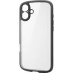 iPhone 16 Plus ケース ハイブリッド 衝撃吸収 軽量 薄型 カメラレンズ保護設計 ストラップホール付 エレコム