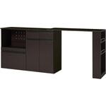 キッチンカウンター&拡張テーブルSET<ワイドタイプ 幅118cm> 萩原