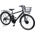27.5型6段変速付電動アシスト自転車  クロスeバイク 12Ahバッテリー仕様  【完成組立品】 PELTECH(ペルテック)