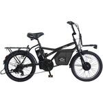 防災サイクル 20型7段変速付電動アシスト自転車 ミニベロeカーゴ 12Ahバッテリー・ノンパンク仕様  【完成組立品】 PELTECH(ペルテック)