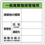 廃棄物保管場所標識 ユニット