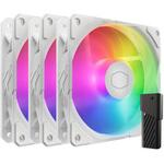 SickleFlow Edge White 120 ARGB 3-Pack Fan Kit/「SickleFlow Edge」120mm ARGBケースファン3個パック/ホワイト/A1 Mini LEDコントローラー付属 COOLER MASTER