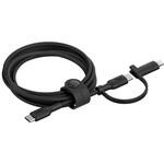 CAC003fq1.5MBK BoostCharge 2-in-1 USB-C & ライトニングケーブル ブラック BELKIN(ベルキン)