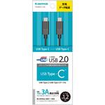 TH28CC12K USB2.0 Type-Cケーブル 1. 2m ブラック TH28CC12K 多摩電子
