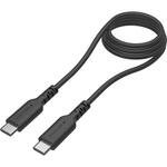 TH302CC10K PD240W USB-C to Cソフトケーブル 1.0m ブラック 過熱防止 多摩電子