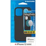 TPS14HK iPhone 12 mini用ケース ハイブリッド ブラック 多摩電子