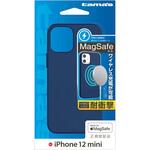 TPS14HNV iPhone 12 mini用ケース ハイブリッド ネイビー 多摩電子