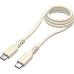 TSC305CC10Y PD240W USB-C to Cシリコンケーブル 1.0m イエロー 多摩電子