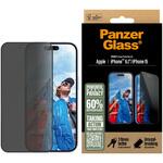 P2861JPN iPhone 16 PanzerGlass Privacy Screen Protector Ultra-Wide Fit PanzerGlass