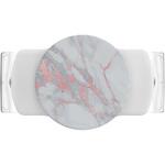 806135 Slide Stretch Rose Gold Lutz Marble White with SQUARE Edges (四角い角) POPSOCKETS JAPAN