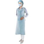 22800 フジポリエプロン袖なし ブルー 尚美堂