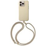 24IP63-MUSMCREM Coehl コーエル iPhone 16 Pro レザーレット製ケース MUSE 耐衝撃 取り外し可能ロープストラップ付 クリーム MSソリューションズ