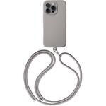 24IP63-CREMTGRY Coehl コーエル iPhone 16 Pro 軽量ソフトタイプケース CREME 耐衝撃 取り外し可能ロープストラップ付 トープグレー MSソリューションズ