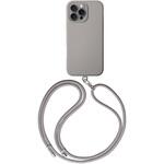 24IP69-CREMTGRY Coehl コーエル iPhone 16 Pro Max 軽量ソフトタイプケース CREME 耐衝撃 取り外し可能ロープストラップ付 トープグレー MSソリューションズ