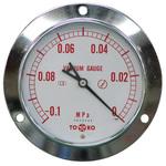 DU3/8G 100×-0.1MPa A級品真空計埋め込み形Φ100 TOKO(東洋計器興業)